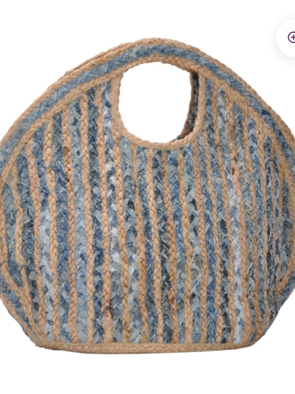 Antik Kraft Ruhi Jute & Canvas Tote Bag